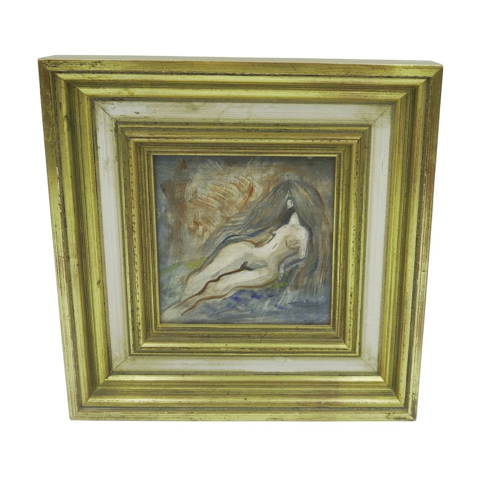Lot 170: BARBARA FRITH (1925-2007) EGG TEMPURA & OIL NUDE