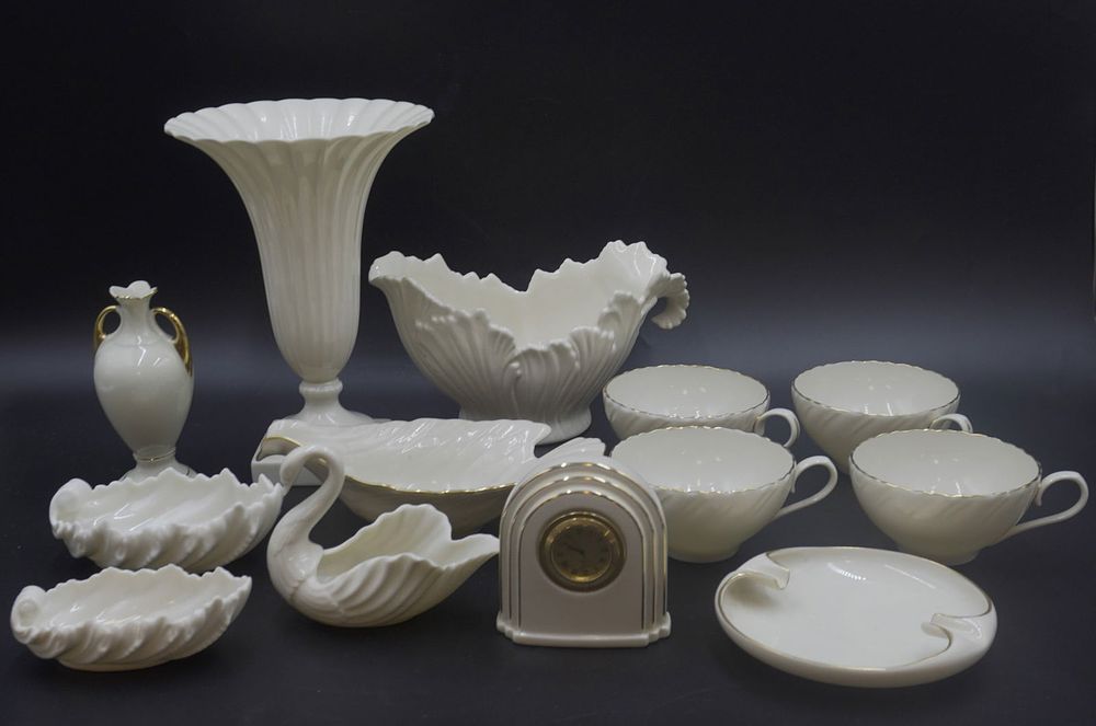 Lot 291: GROUP OF ASSORTED LENOX & 1 LIMOGE VASE
