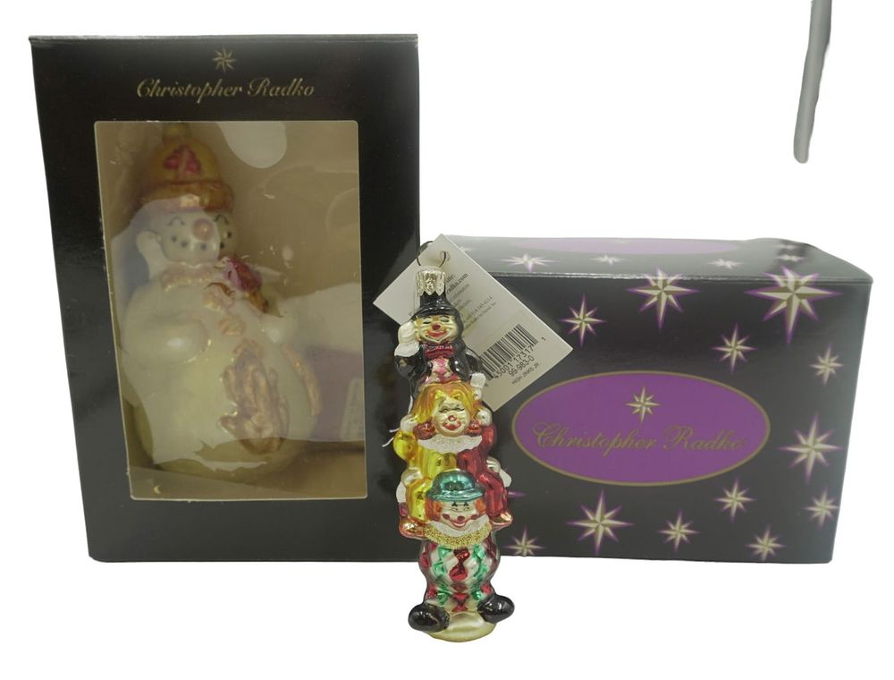 Lot 318: LOT VINTAGE CHRISTOPHER RADKO ORNAMENTS - 3 PIECES