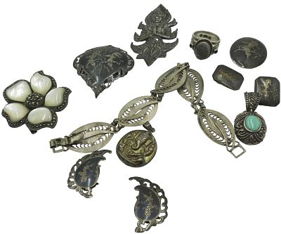 LOT OF 925 SILVER JEWELRY LOT - 12 PIECES. 12 pieces of 925 stamped jewelry, ring is size 8. 