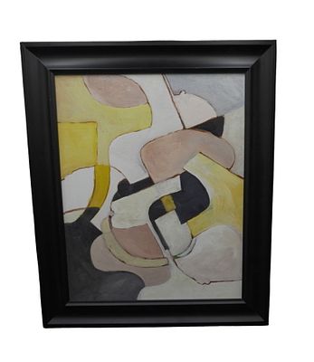 GARY MILES "ABSTRACT 38" OIL PAINTING. Original Gary Miles, Postwar &amp; Contemporary Artist 