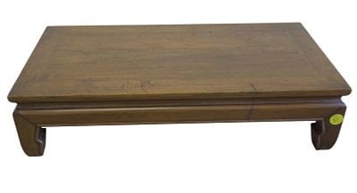 VINTAGE CHINESE ELM ALTAR TABLE. Vintage Chinese Solid Hardwood Elm Altar Table. 