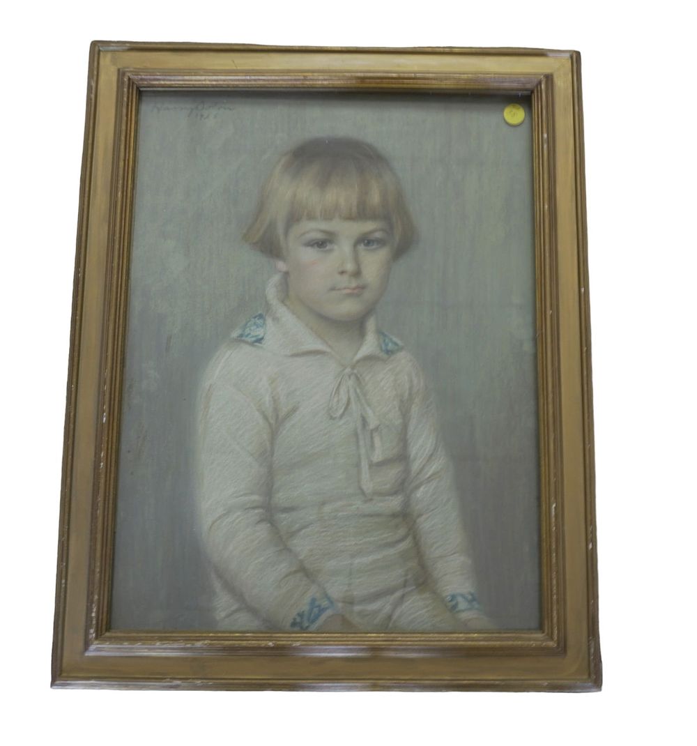 Lot 38: HARRY SOLON (1873-1958) 1926 PASTEL PORTRAIT