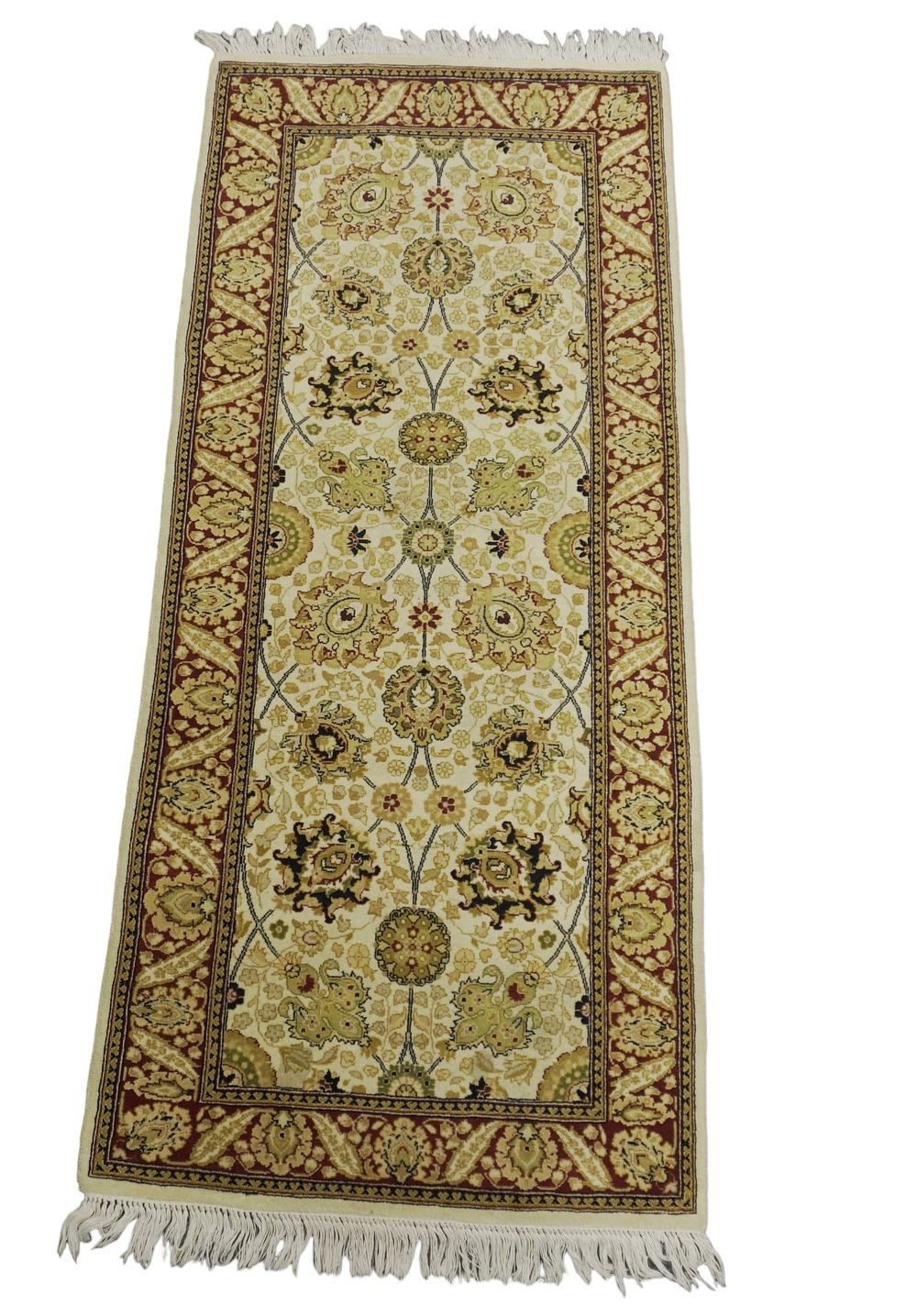 Lot 53: MAHAL WOOL RUNNER CREAM