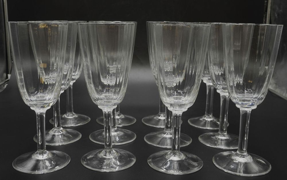 Lot 63: 12 DANSK CRYSTAL URSULA WATER GOBLETS