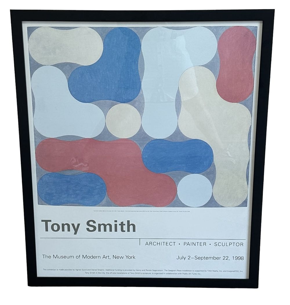 Lot 64: TONY SMITH MOMA EXHIBITION POSTER 1998