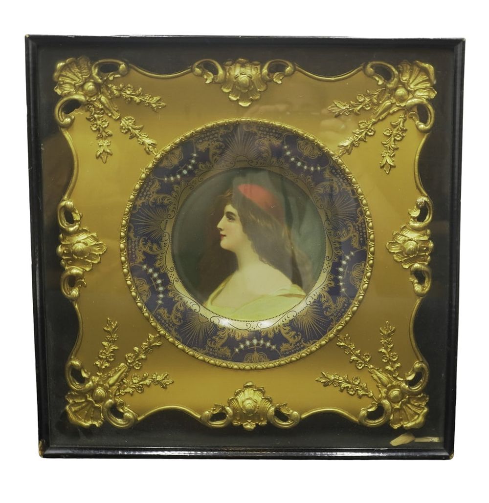 Lot 96: 1904 WESTERN COCA COLA VIENNA ART PLATE FRAMED
