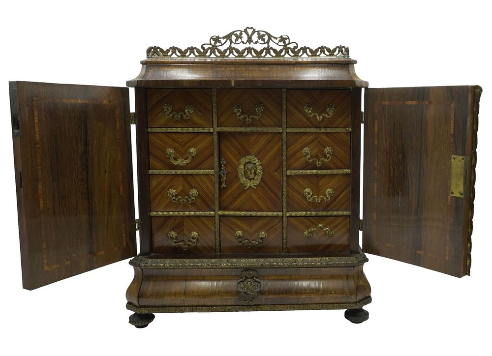 Lot 101: ANTIQUE FRENCH LOUIS XVI COLLECTOR CHEST