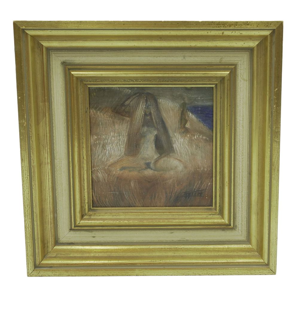 Lot 105: BARBARA FRITH (1925-2007) EGG TEMPURA & OIL NUDE
