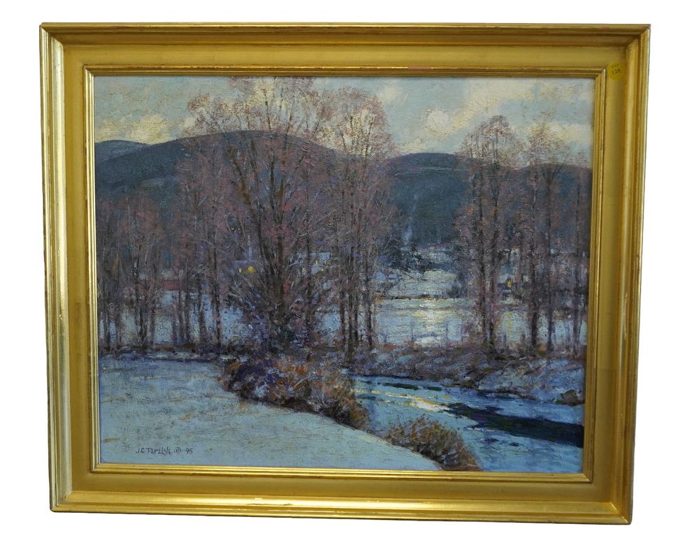 Lot 129: JOHN TERELAK "MOONLIGHT" OIL ON CANVAS