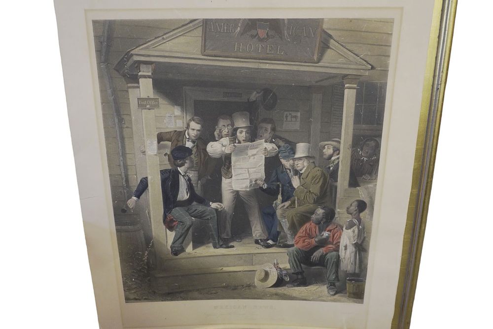 Lot 321: RICHARD WOODVILLE MEXICAN NEWS ENGRAVING