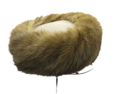 VINTAGE MINK PILLBOX HAT. Vintage Mink Pillbox Hat from Levys of Savannah in original box. Hat 