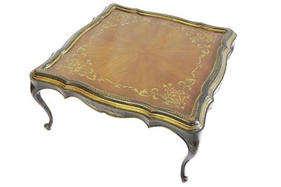 FRENCH STYLE COCKTAIL TABLE. Contemporary 20th c. French Style Cocktail Table. Purchased at 