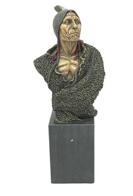 JOE SLOCKBOWER NATIVE AMERICAN SCULPTURE. Joe Slockbower (American, 20th century)1993 