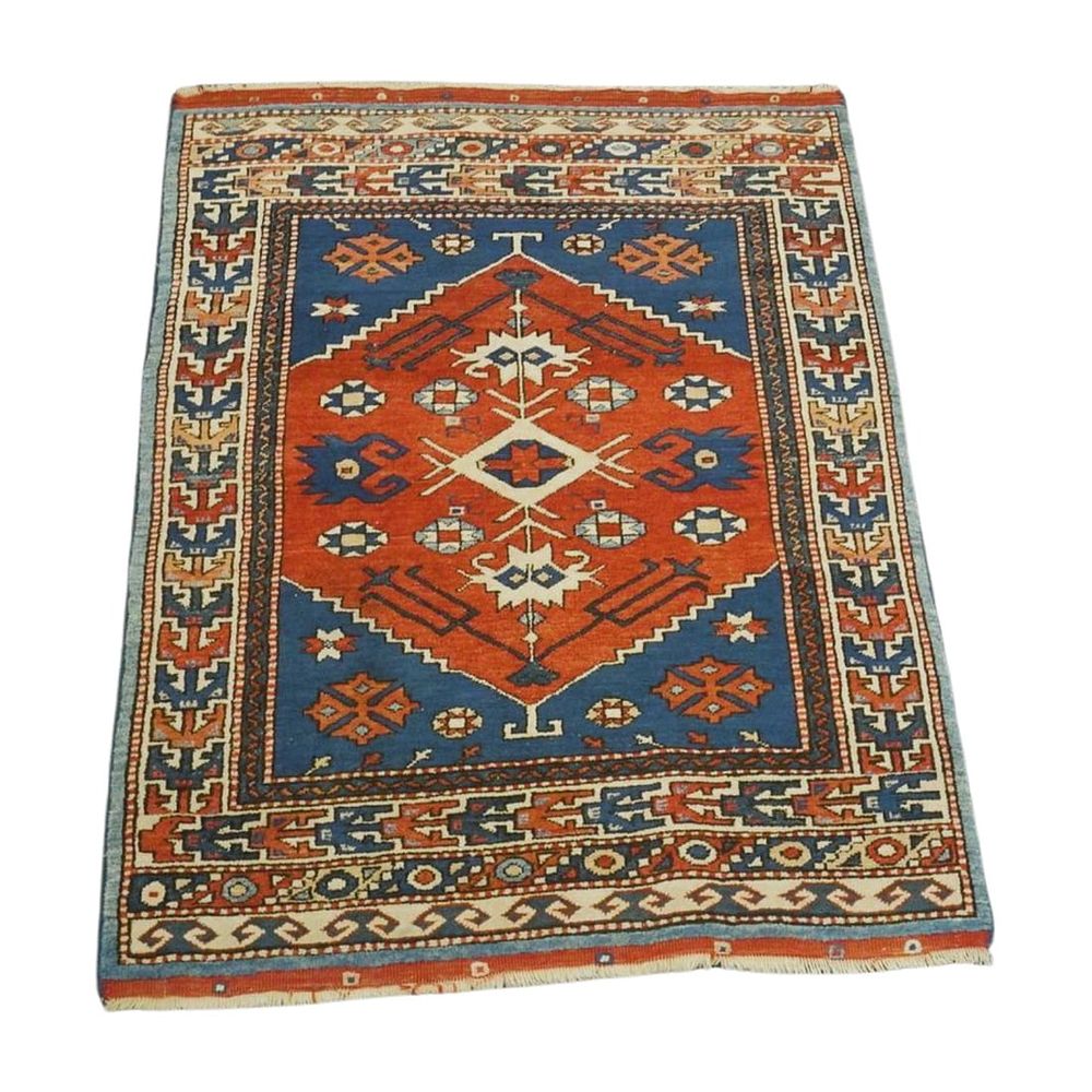 Lot 99: TURKISH OUSHAK RUG HAND KNOTTED