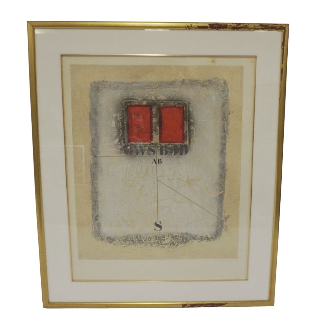 Lot 105: JAMES COIGNARD (FRENCH, 1925-2008) CARBORUNDUM MIXED MEDIA ETCHING