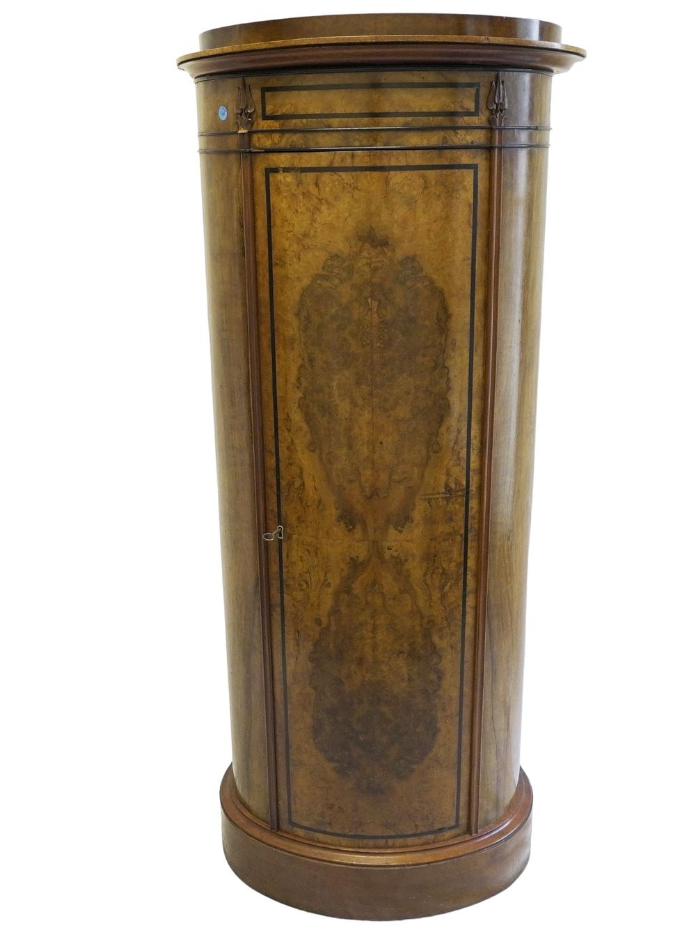 Lot 128: BIEDERMEIER 19th c. DANISH ROUND CABINET
