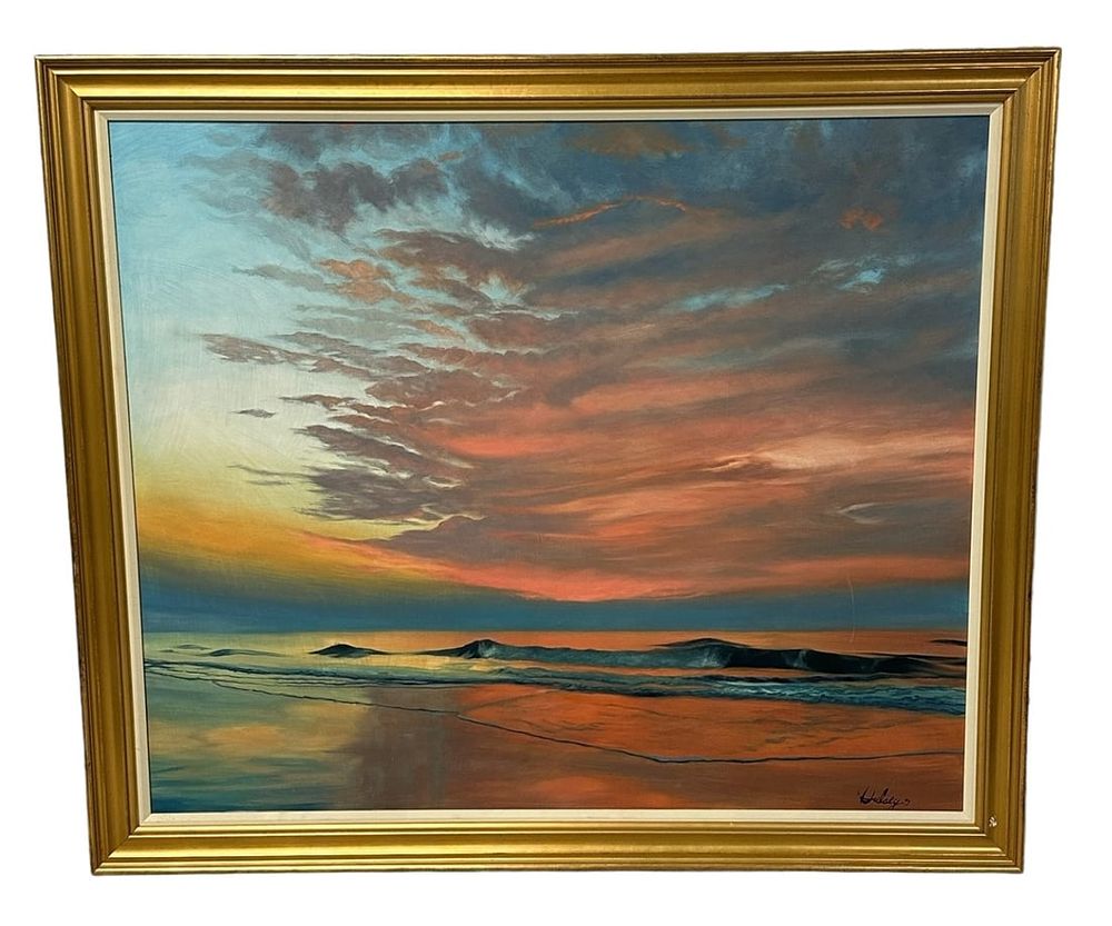 Lot 142: LARGE ORIGINAL JOHN HULSEY LOWCOUNTRY SUNSET