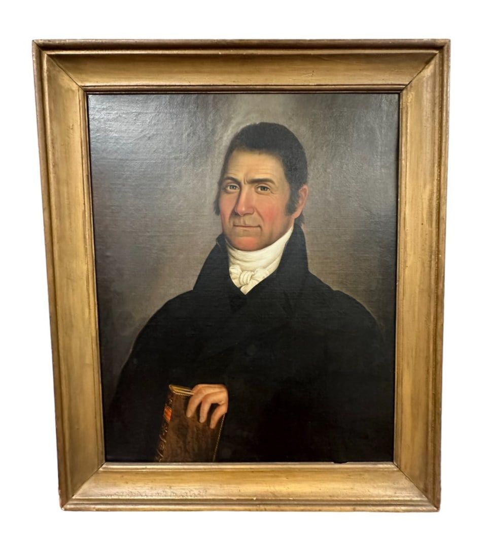 Lot 146: ANTIQUE PORTRAIT OF A SOUTHERN GENTLEMAN