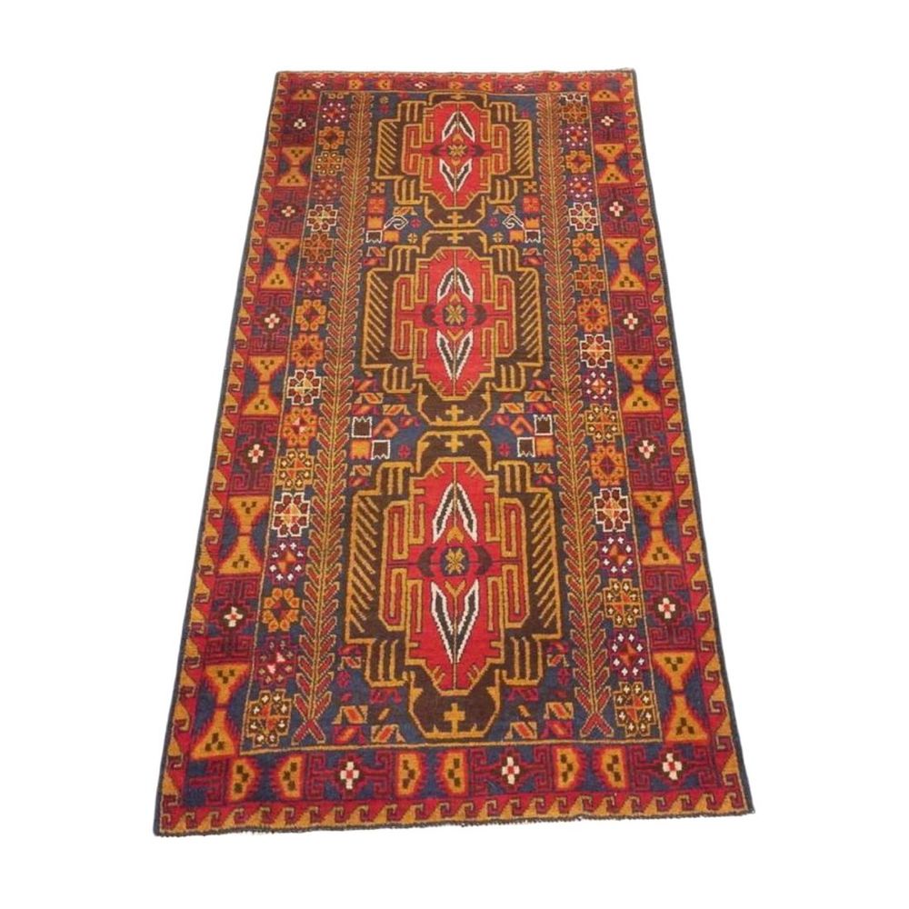 Lot 13: AFGHAN ROYAL BALUCH HAND KNOTTED RUG 6 ft