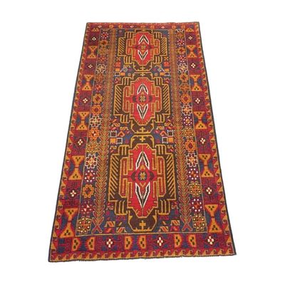 AFGHAN ROYAL BALUCH HAND KNOTTED RUG 6 ft. Exceptional Semi Antique Afghan Royal Baluch Rug. 