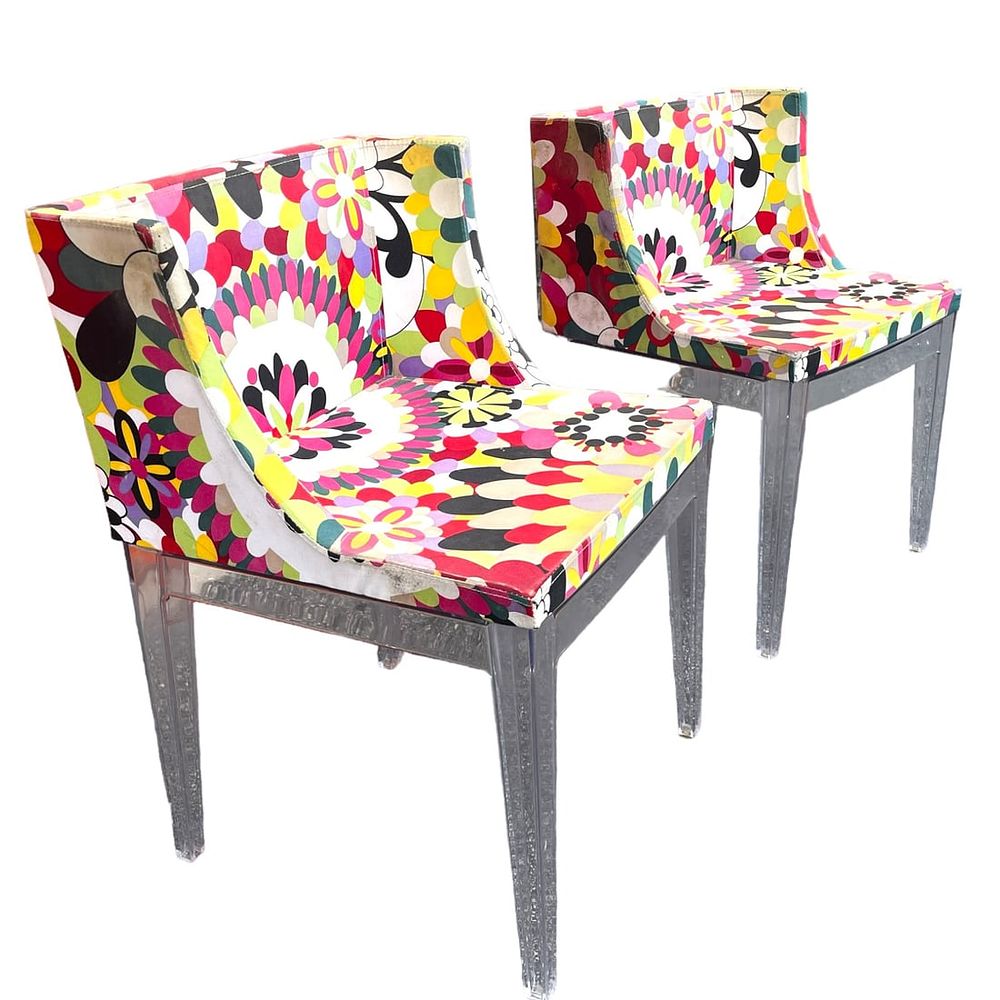 Lot 57: PAIR OF KARTELL PHILLIPE STARK MISSONI - MADEMOISELLE STYLE CHAIRS