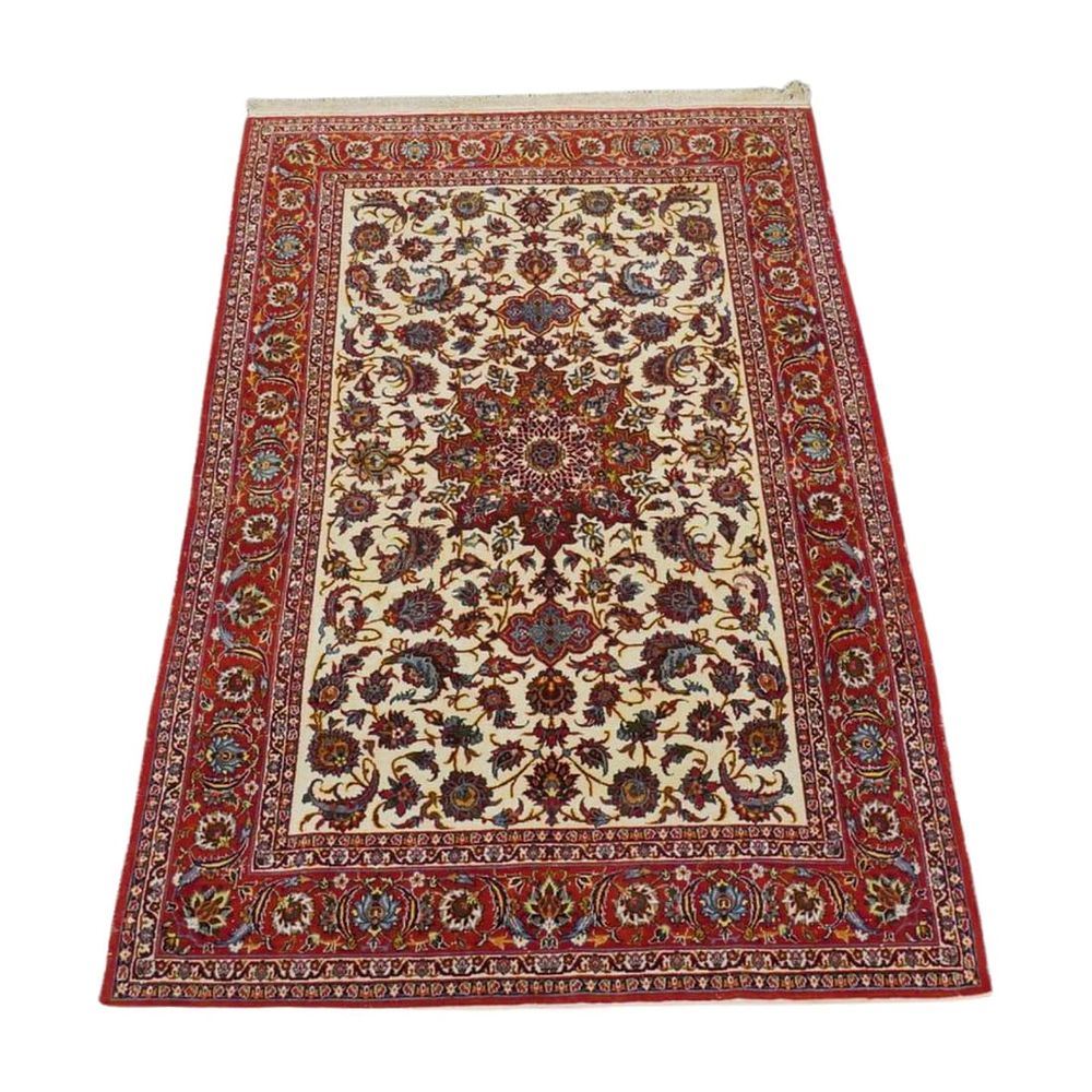 Lot 90: FINE HAND KNOTTED BIJAR PERSIAN RUG