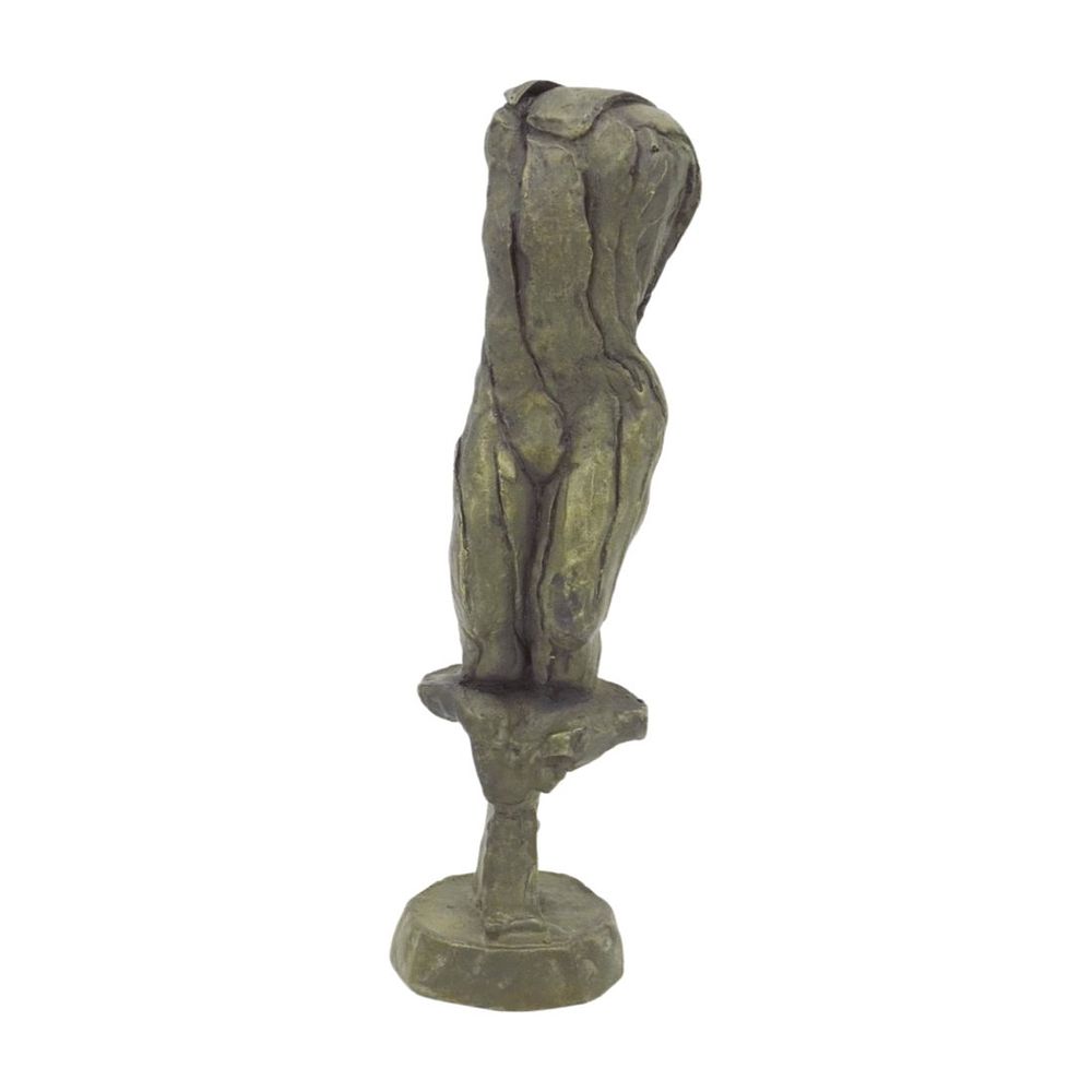 Lot 171: WIFREDO LAM BRONZE SCULPTURE NUDE SIGNED LAM