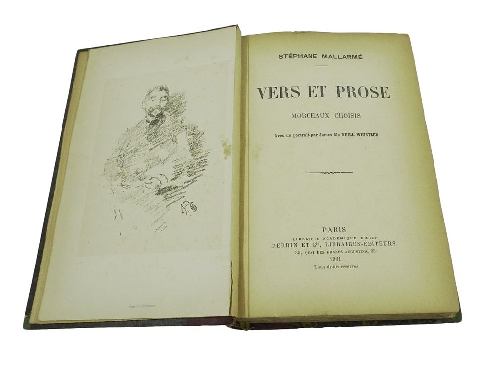 Lot 190: RARE 1901 EDITION VERS ET PROSE MORCEAUX CHOISIS BY STÉPHANE MALLARMÉ