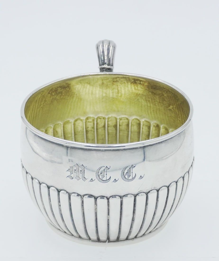Lot 214: DOMINICK & HAFF STERLING CHRISTENING CUP
