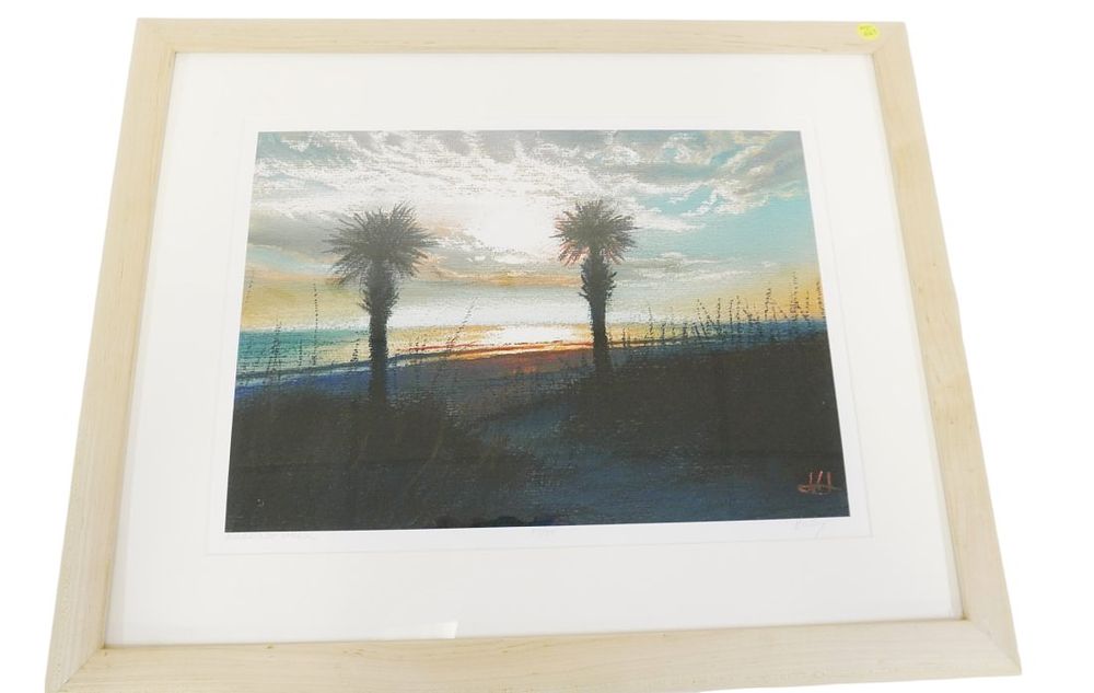 Lot 263: JOHN HULSEY ORIGINAL LOWCOUNTRY BEACH PRINT