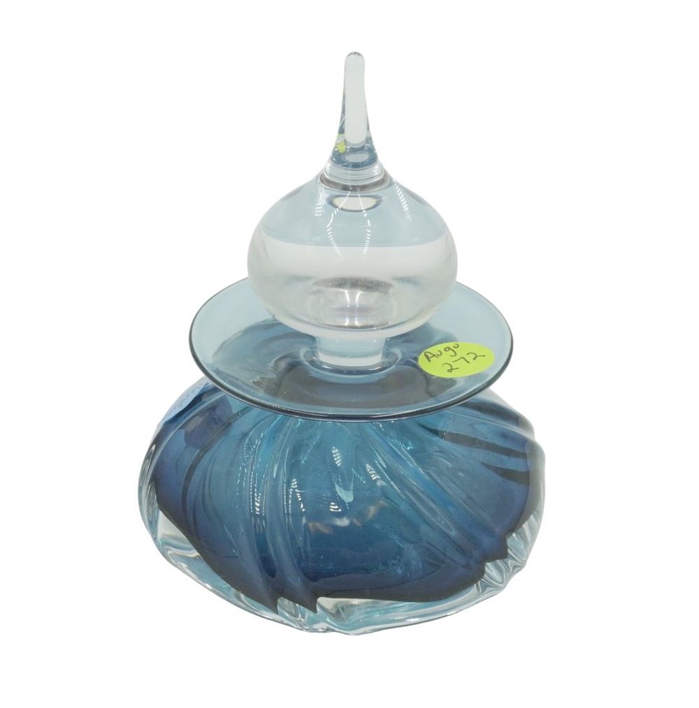 Lot 272: MICHAEL TRIMPOL SIGNED CLOWN GLASS PERFUME