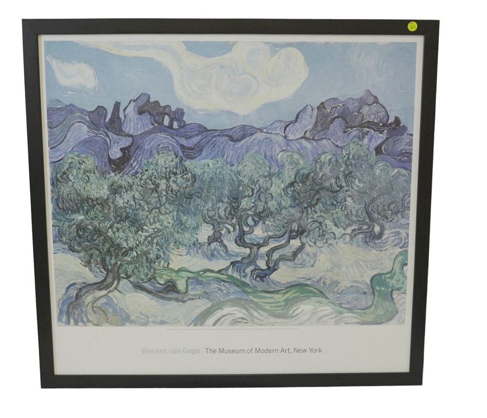 Lot 282: VINTAGE MOMA 1998 VINCENT VAN GOGH EXHIBITION POSTER