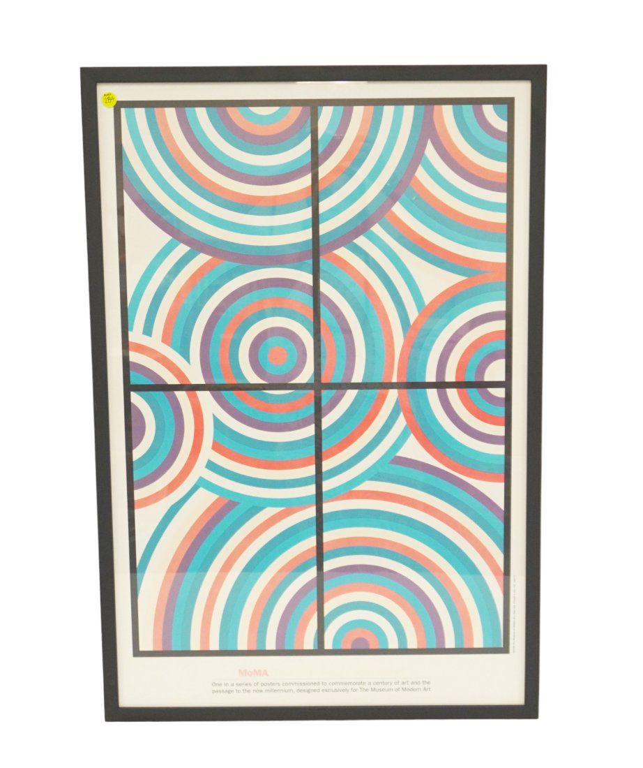 Lot 284: EXCLUSIVE DESIGNED FOR MOMA FRAMED POSTED