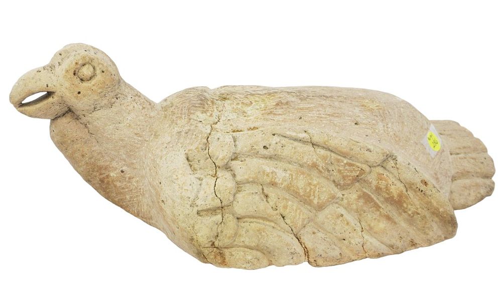 Lot 286: LARGE MAYAN / AZTEC TERRACOTTA CLAY BIRD