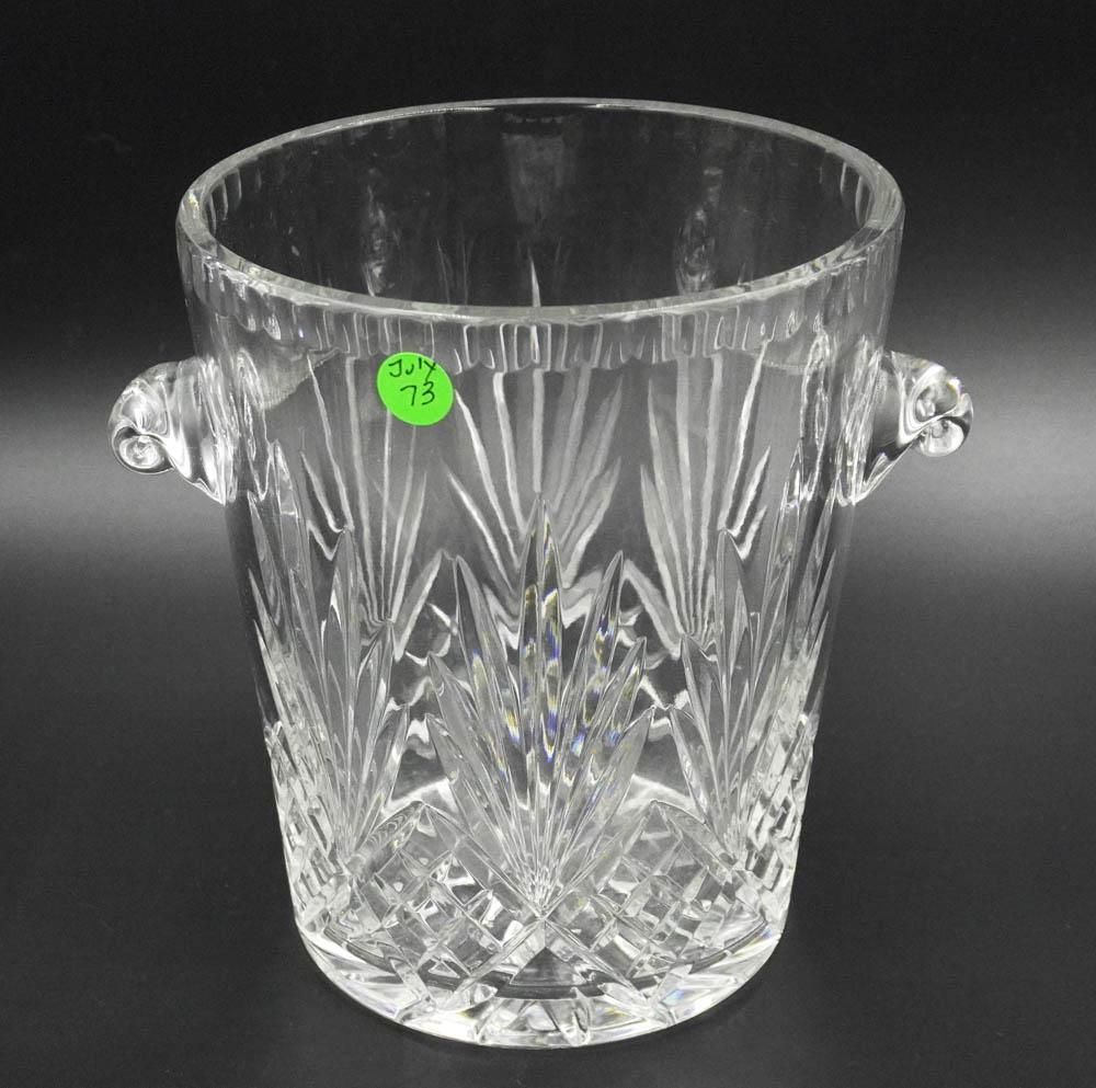 Lot 73: VINTAGE LARGE CUT CRYSTAL ICE BUCKET