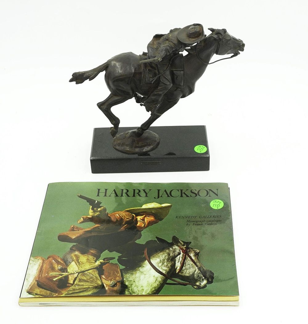 Lot 110: HARRY JACKSON (American, 1924-2011) BRONZE PONY EXPRESS III