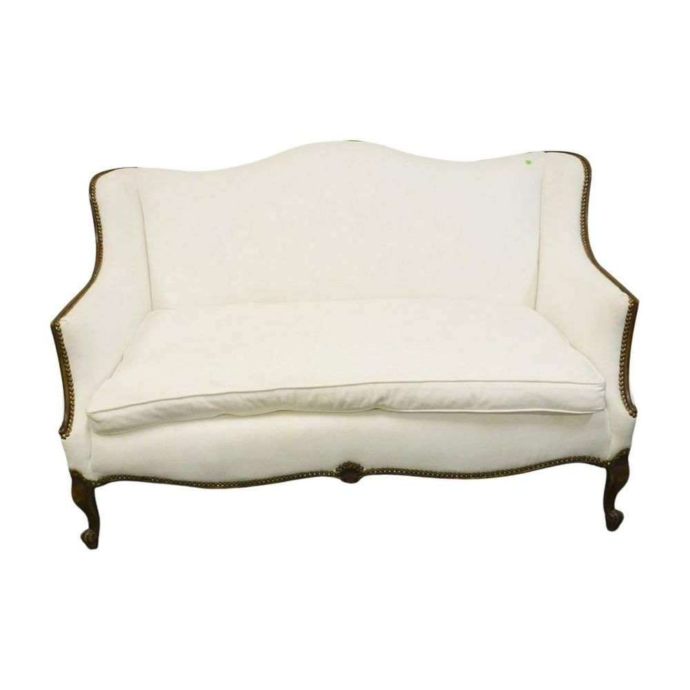 Lot 122: ANTIQUE CARVED FRENCH SETTEE