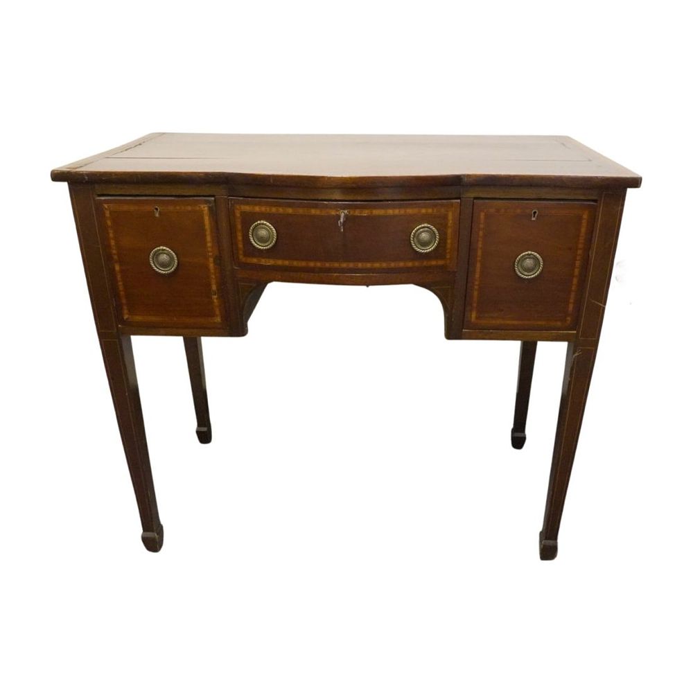 Lot 124: ANTIQUE ENGLISH MAHOGANY PETITE SIDEBOARD