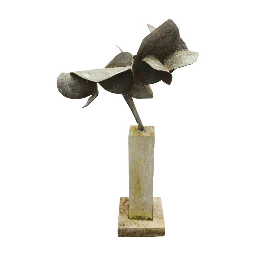 Lot 127: LARGE BRONZE MCM 1950 WILLIAM (WILLIE) WOLFF JOSEPH ABSTRACT