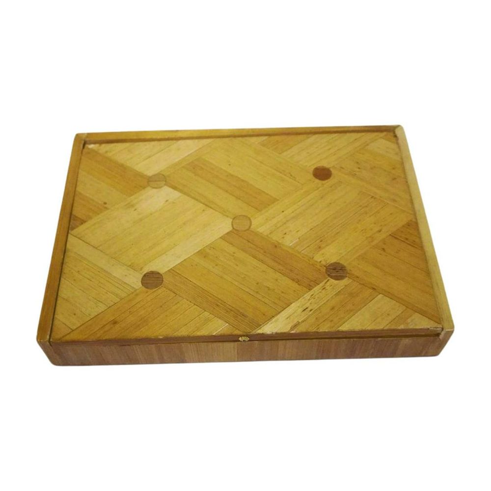 Lot 132: JEAN-MICHEL FRANK 1930s STRAW MARQUETRY BOX