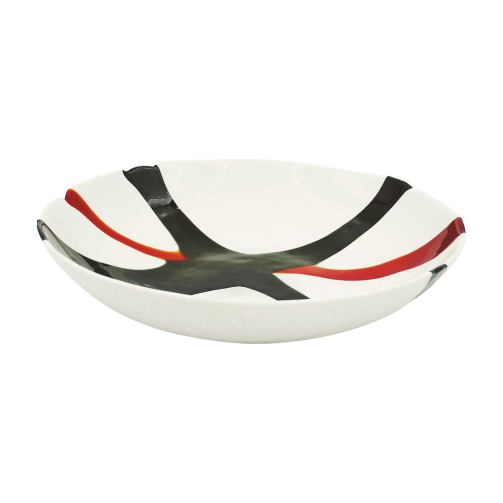 Lot 190: LARGE CONTEMPORARY ART GLASS BOWL CENTERPIECE
