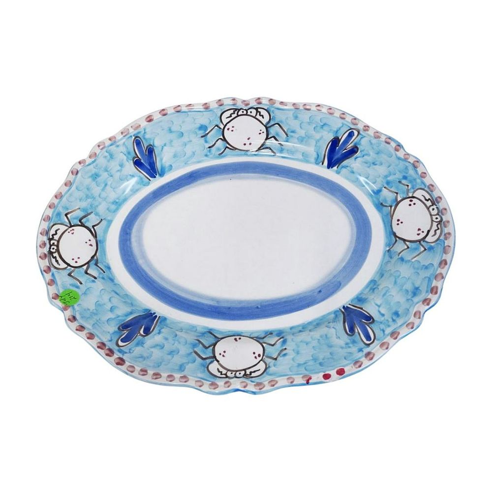 Lot 214: ITALIAN VIETRI SUL MARE CRAB PLATTER