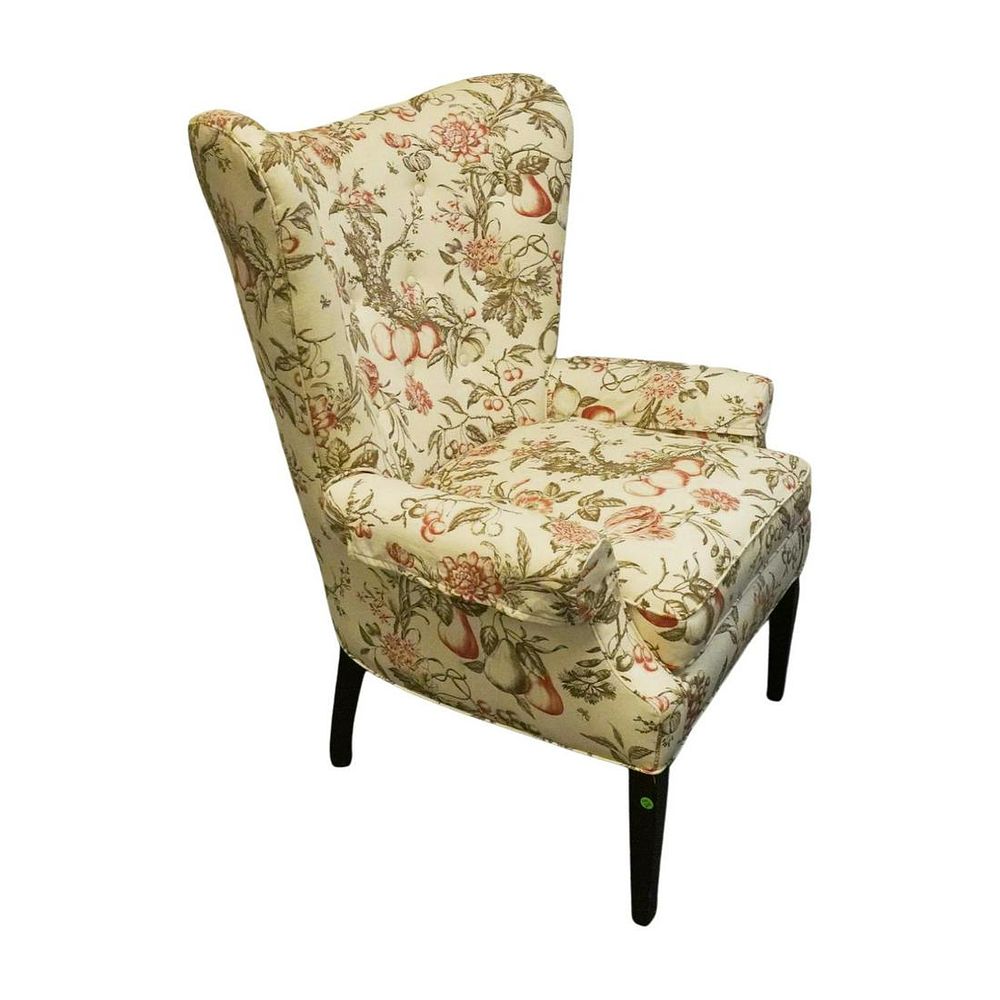 Lot 219: SHERRILL WINGBACK TUFTED CHAIR