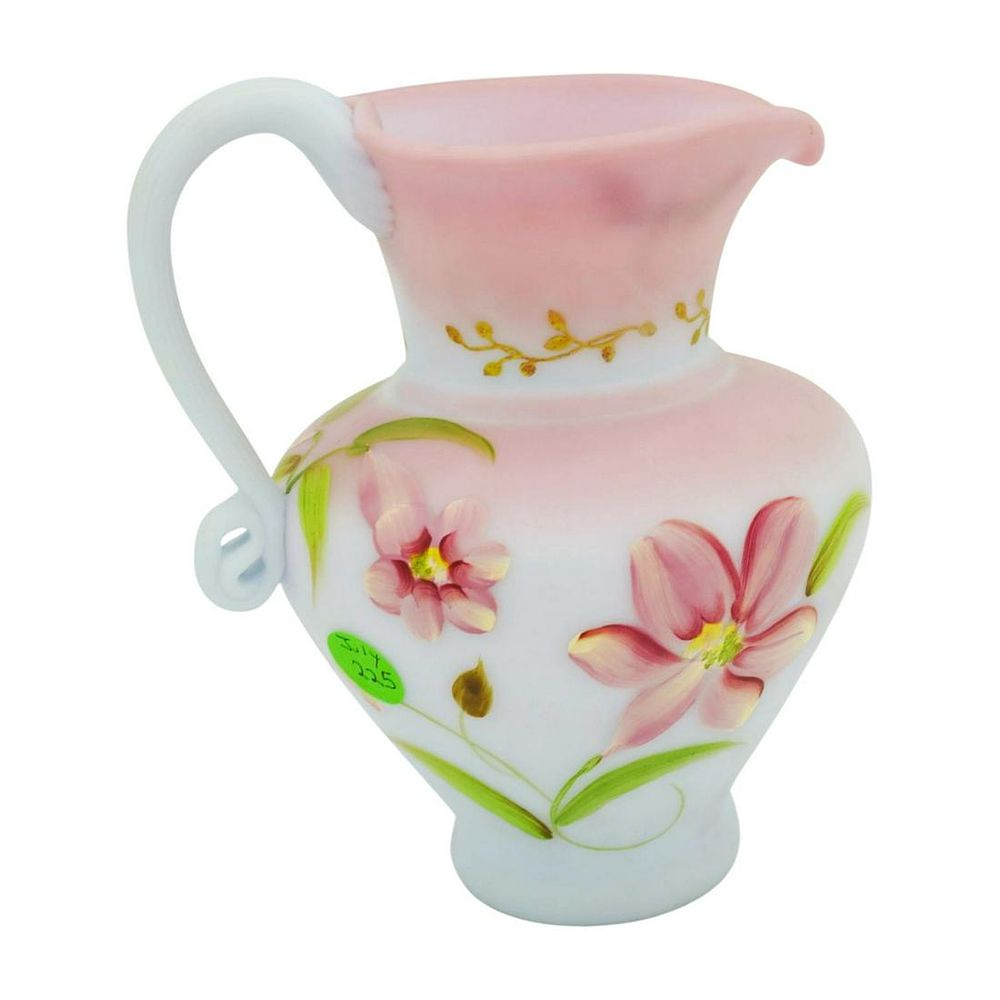 Lot 225: RARE FENTON DRAGONFLY DALLIANCE PITCHER