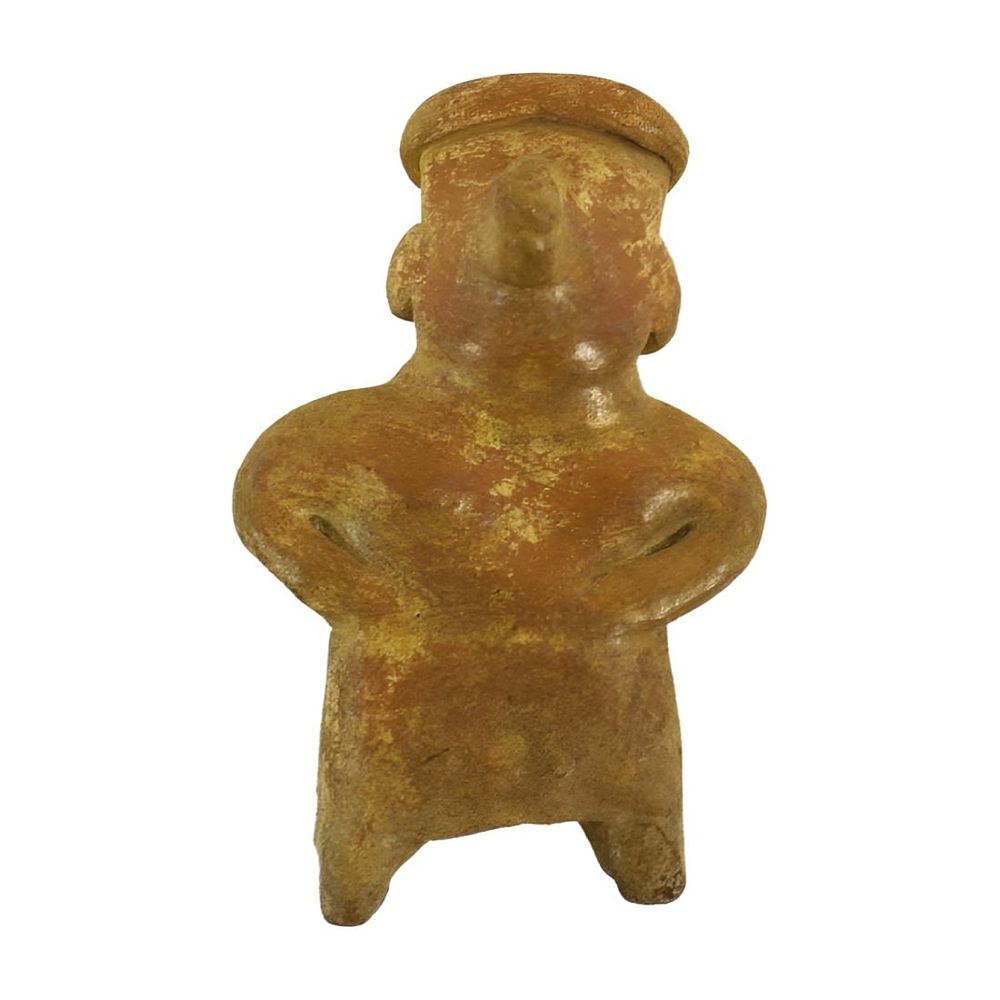 Lot 227: PRE COLUMBIAN NAYARIT POTTERY FIGURE
