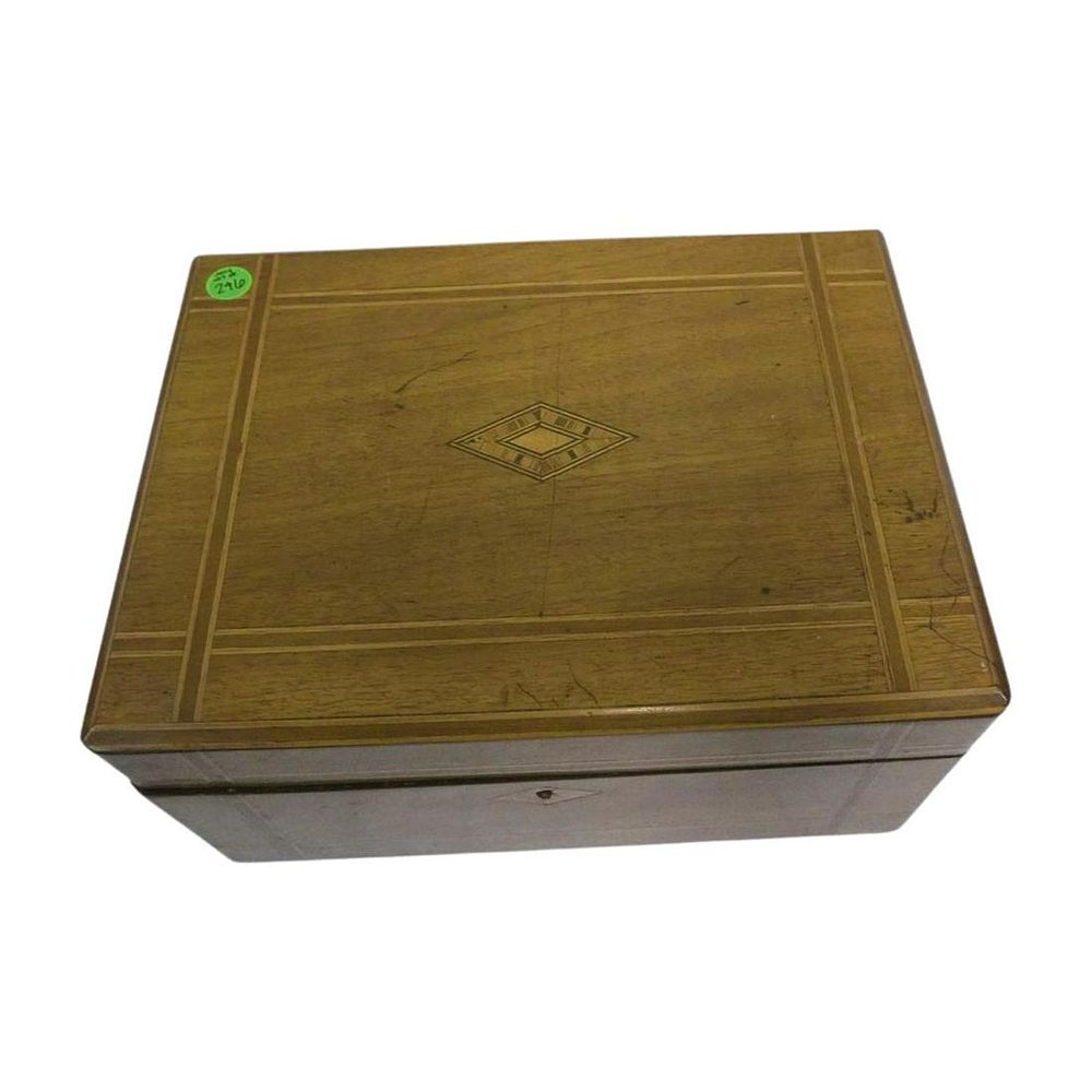 Lot 246: ITALIAN INLAID ART DECO STYLE JEWELRY BOX