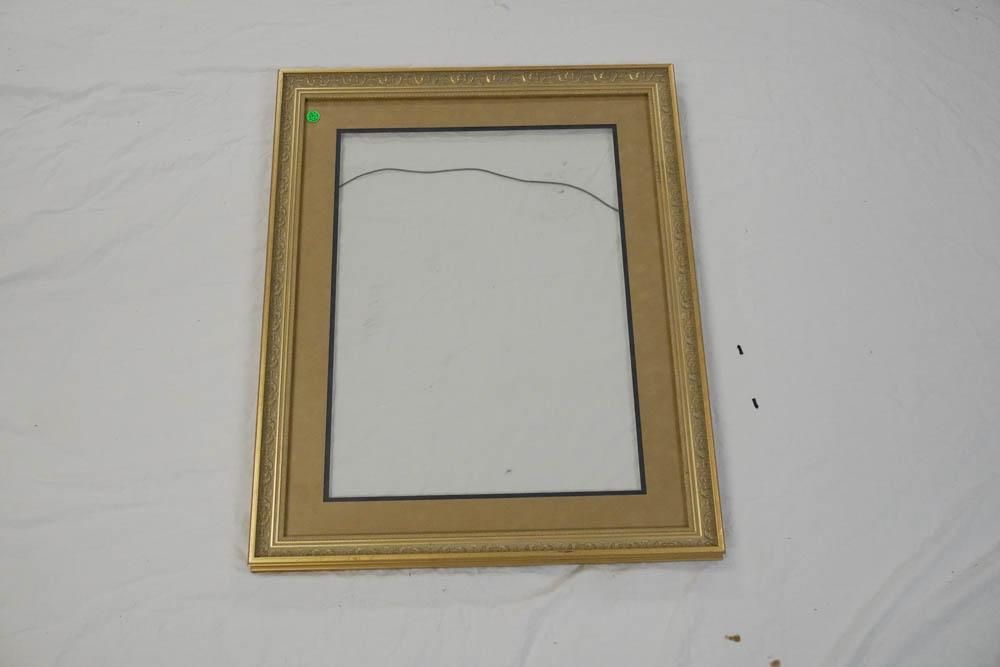 Lot 257: PAIR LARGE CUSTOM FRAMES WITH MUSEUM GLASS