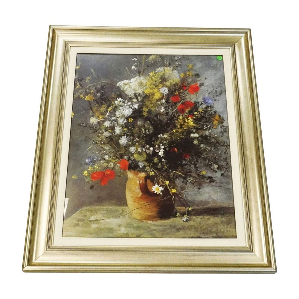 Lot 258: RENOIR STILL LIFE LARGE FRAMED PRINT