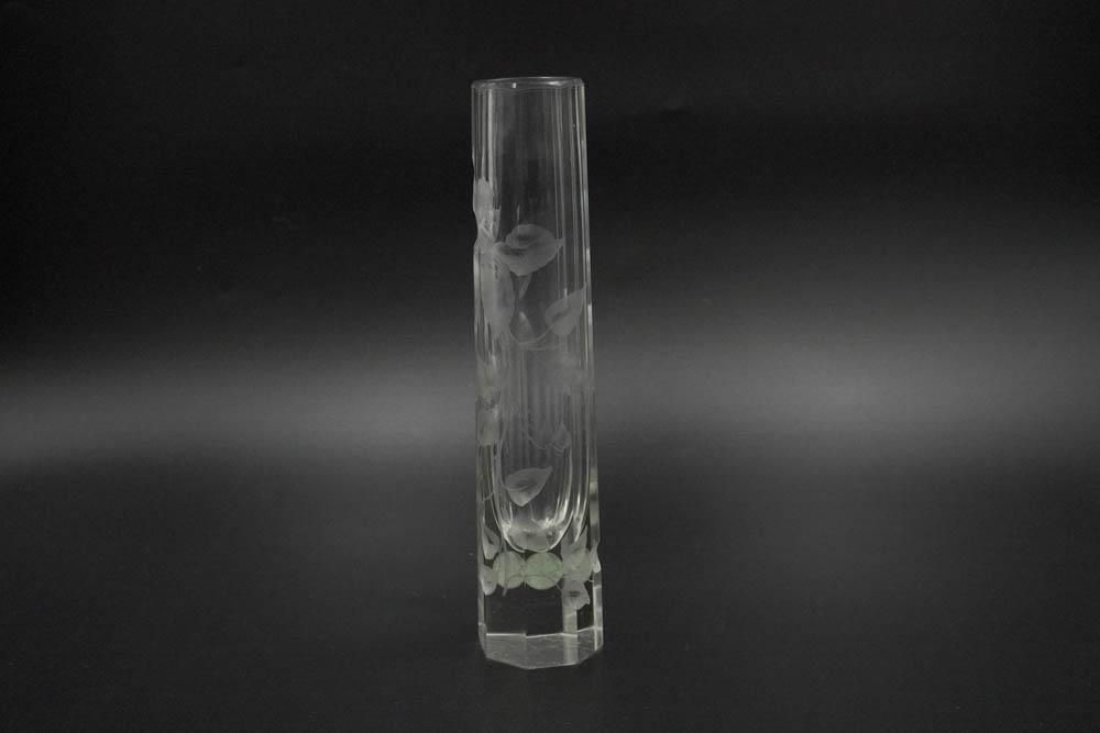 Lot 262: MOSER c 1900 CUT GLASS ART NOUVEAU VASE